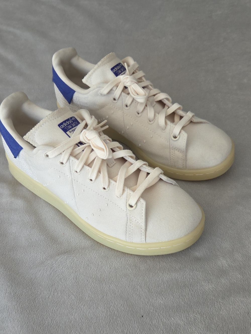 Adidas Stan Smith, Size 6 (EUR 38 2/3), White & Blue